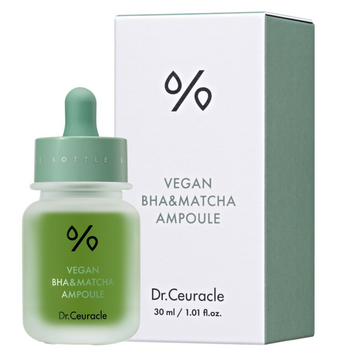 Ампульна сироватка з BHA кислотою та екстрактом чаю Матчa Dr.Ceuracle Vegan BHA&Matcha Ampoule CHR0483 фото