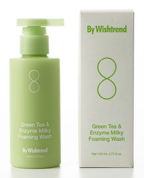 Пінка для вмивання з зеленим чаєм та ензимами By Wishtrend Green Tea Enzyme Milky Foaming Wash CHR10756 фото